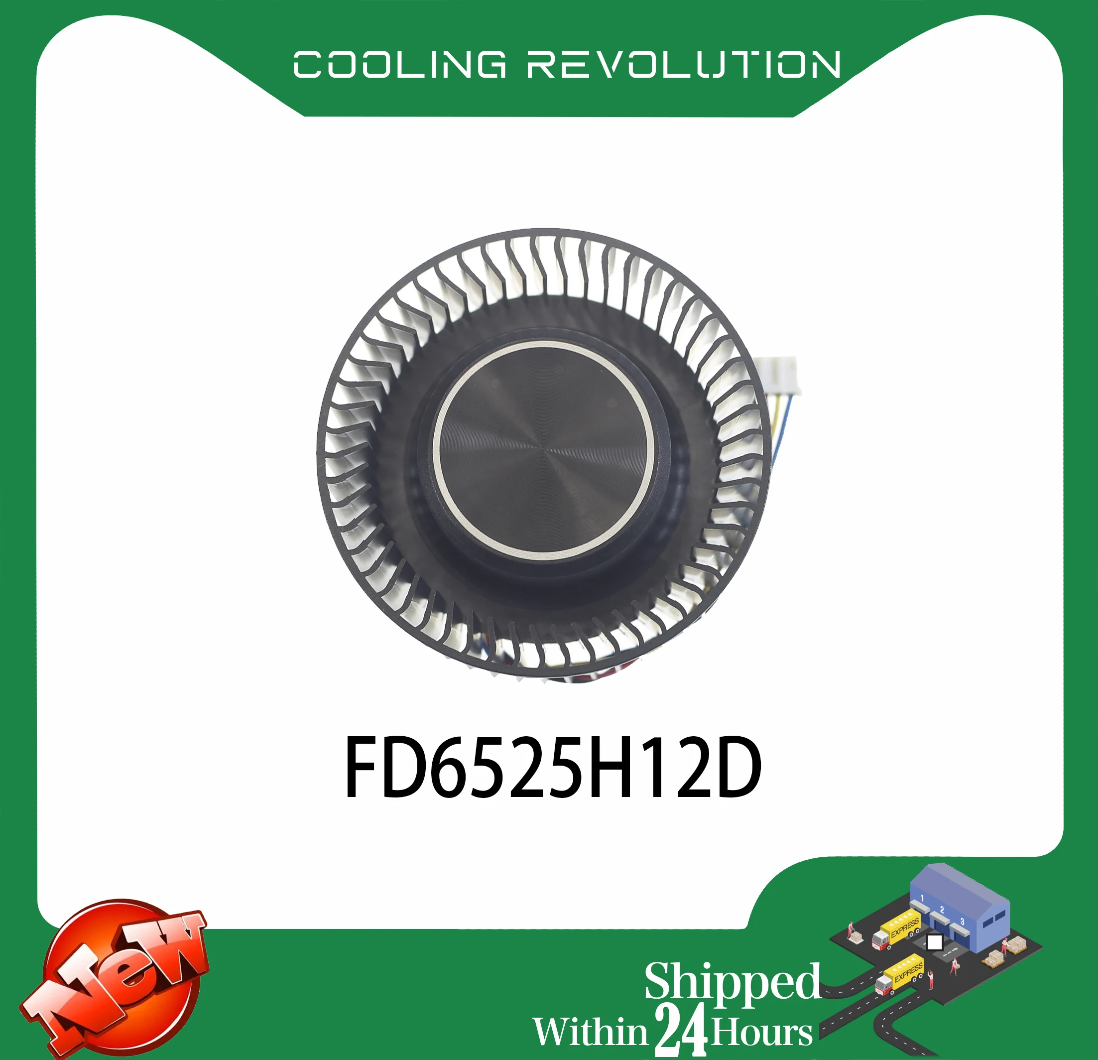 Placa Gráfica Ventilador de Refrigeração 65 mm Fd6525h12d Dc12v 1.30amp Asus Gtx1080ti 1080 1070 1070ti 1060 Turbo
