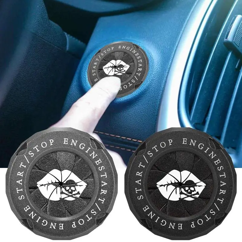 

Car Push to Start Stop Switch Button durable material button Protective Cover auto styling cars interior accessories item