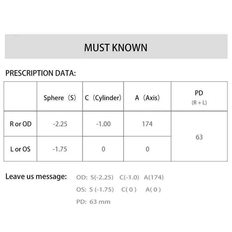 1.56 1.61 1.67 1.74 Prescription Anti Blue Light CR-39 Resin Aspheric Glasses Lenses Myopia Hyperopia Presbyopia Optical Lens