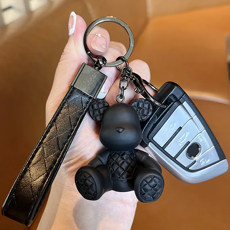 1pc Cute Bear Keychain For Women, Delicate Car Key Pendant