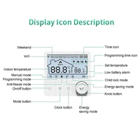 เทอร์โมสตัทบ้านอัจฉริยะ Tuya Wifi สำหรับหม้อต้มน้ำ ใช้พลังงานจากแบตเตอรี่ ควบคุมอุณหภูมิสำหรับหม้อต้มแก๊ส ใช้งานร่วมกับ Smart Life รองรับ Alexa และ Google Home 4