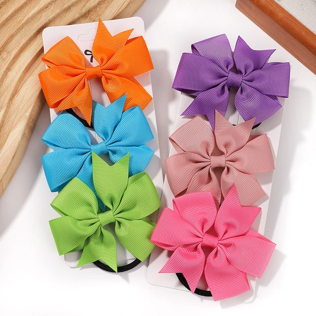 Hair Accessories Set Girls Kids  Hair Ribbons Accessories Baby - 2/3pcs  Set Bow - Aliexpress