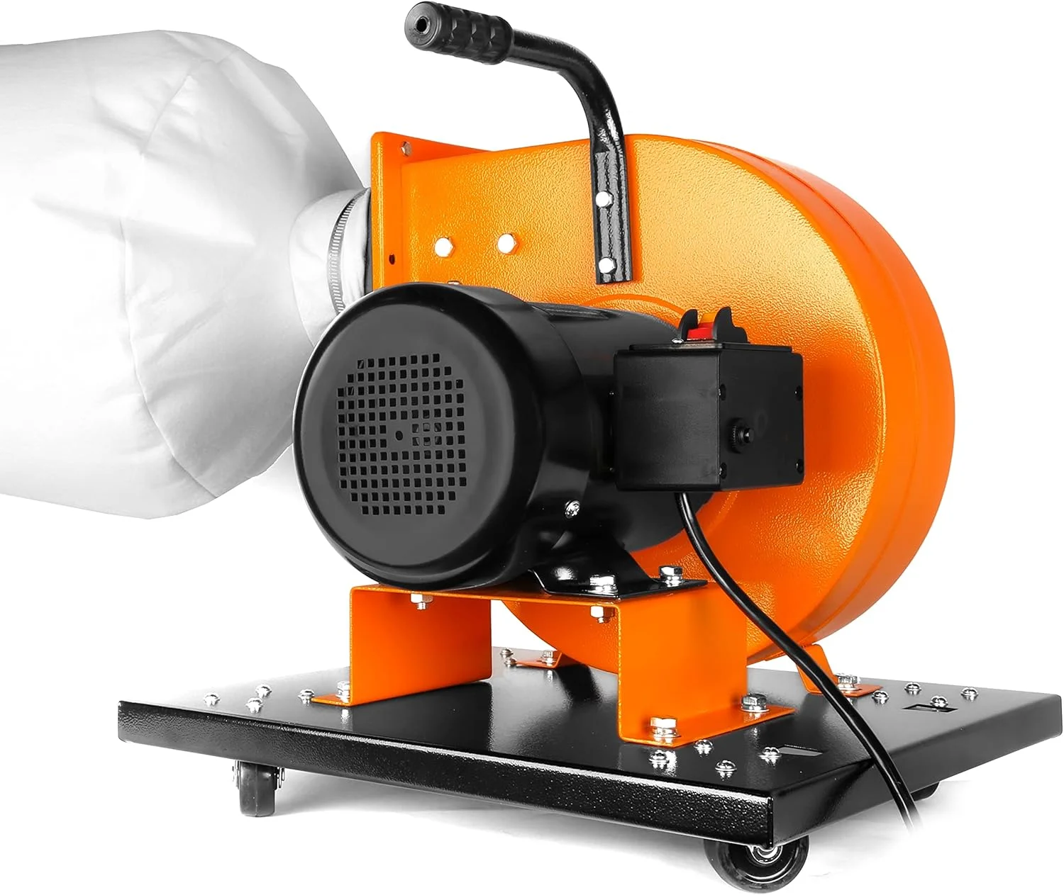 Woodworking Dust Collector, 7.4-Amp Induction Motor with 15-Gallon Bag, Mobile Base, and Optional Wall Mount (DC3474)