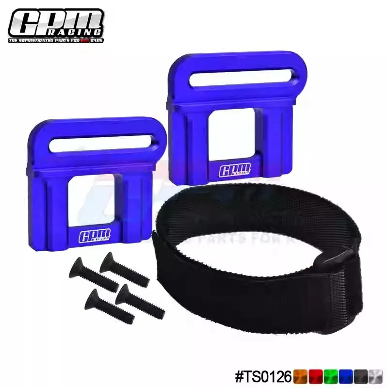 Gpm 7075 Fermo In Lega, Batteria Hold-Down 9628 # Per Traxxas 1/8 6S Maxx Slash Sledge