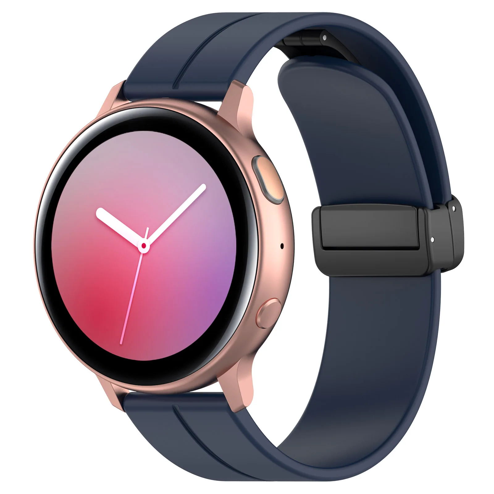 Correa Universal Elegance Silicona 20mm para Smartwatch  Xiaomi/Amazfit/Samsung/Huawei/Realme/Ticwatch