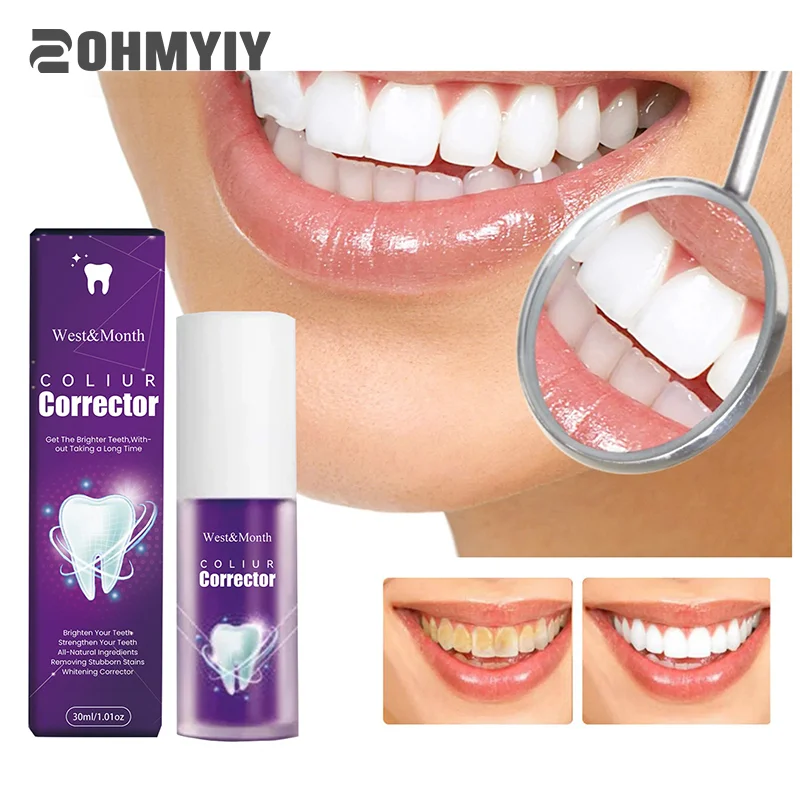 30ml Teeth Whitening Product Purple Toothpaste