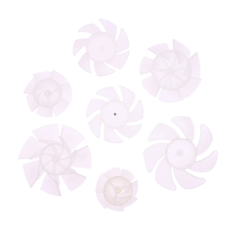 7 Blades Plastic Fan Blade Outside Diameter 35mm/42mm/50mm/65mm Plastic Cooling Fan Blade For Hair Dryer