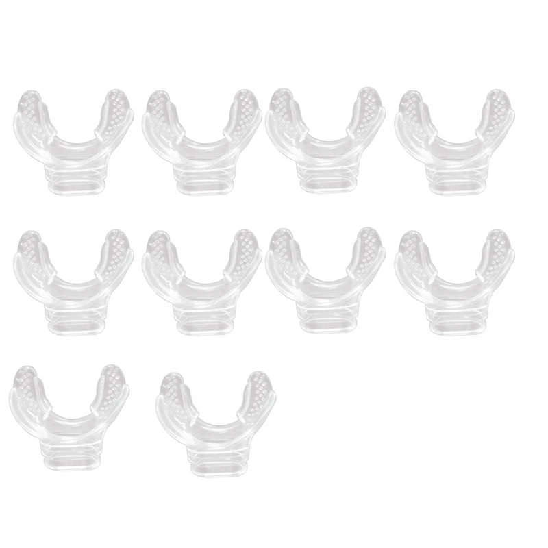 

10PC Silicone Scuba Diving Mouthpiece Regulator Snorkel Mouth Piece Dive Gear On-Toxic Anti-Allergy Safety Silicone