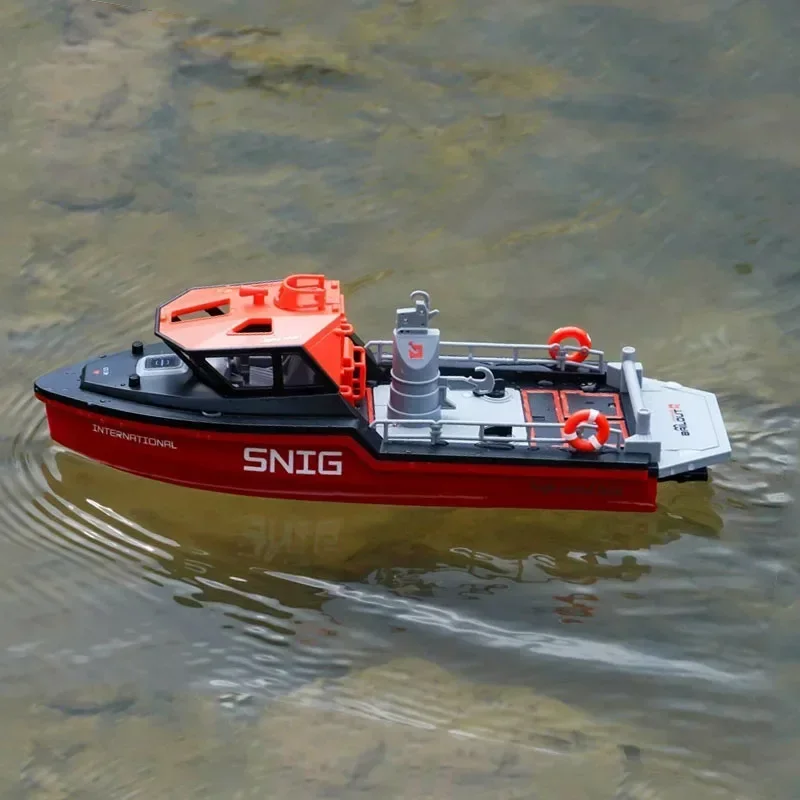 Bateau RC Sauvetage Turbojet 8km/h - Jouet Télécommandé