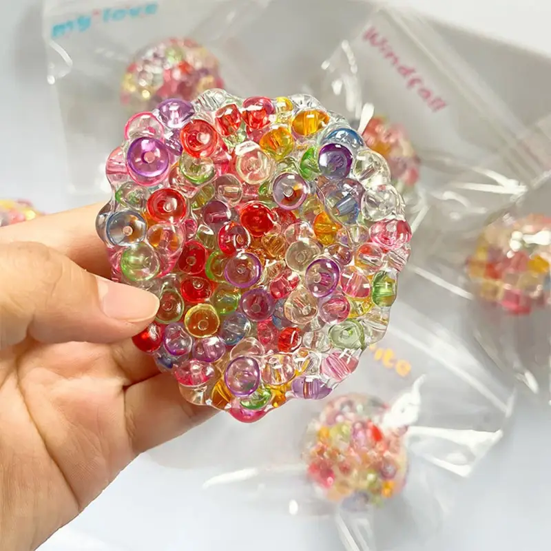 Squishy Balls Ice Beads Stress Relief Toy Super Soft Sensory Fidget Toys for Kids Adults Anxiety Relaxation Squeeze Gift - Image 2