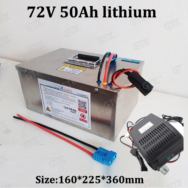 GTK waterproof 72v 50Ah li on lithium battery for 5000w solar energy RV