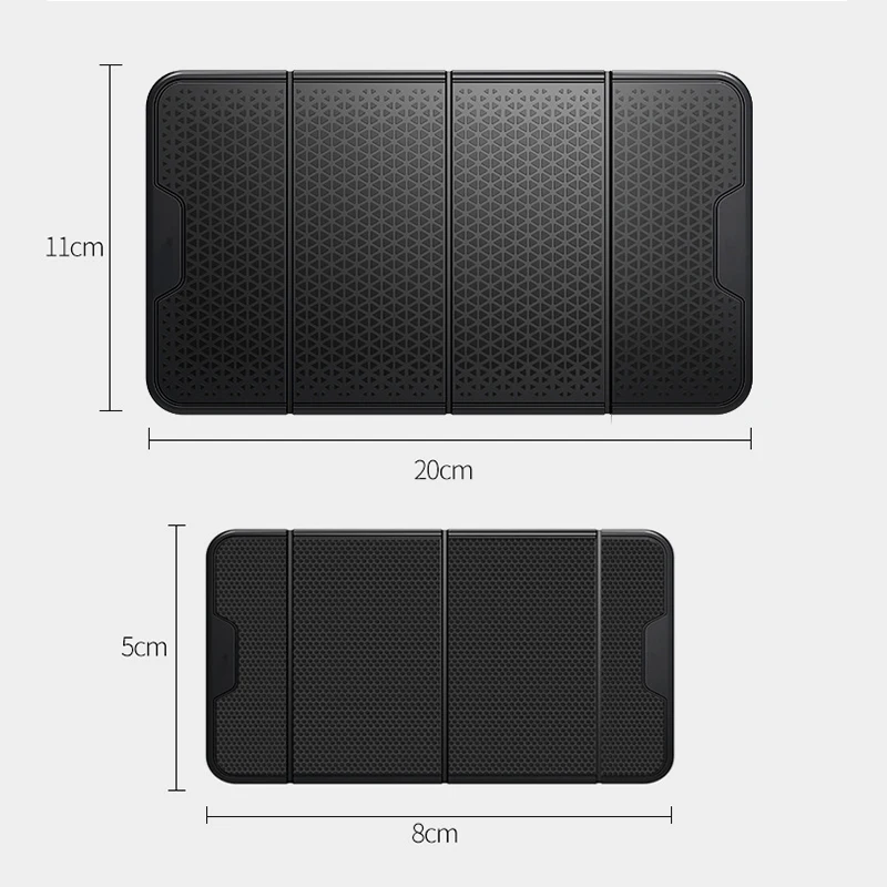 

20*11Cm 8*5Cm Car Multi-Function Foldable Mobile Phone Holder Car Anti-Skid Pad Dashboard Support Frame Car Interior Supplies