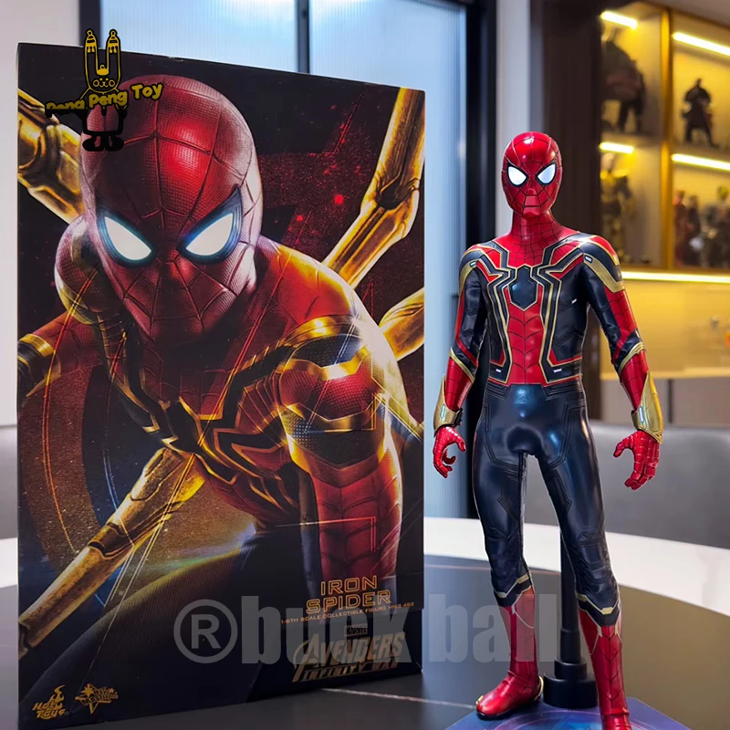 

Hottoys 12 Inch Spider-man Avengers: Infinity War Anime Figure Ht 1/6 Mms482 Statue Figurine Model Toys Movable Models Kids Toys