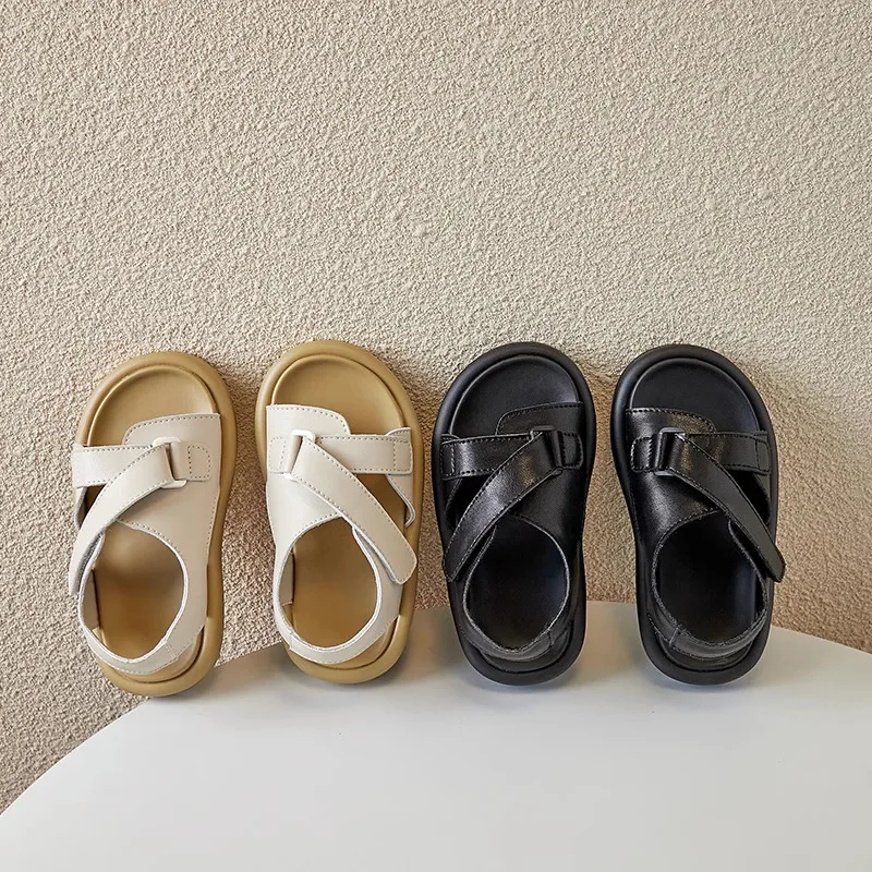 

Summer Children Sandals New Korean Style Soft Sole Beach Shoes Boys and Girls Summer Casual Open Toe Shoes сандалии для девочек