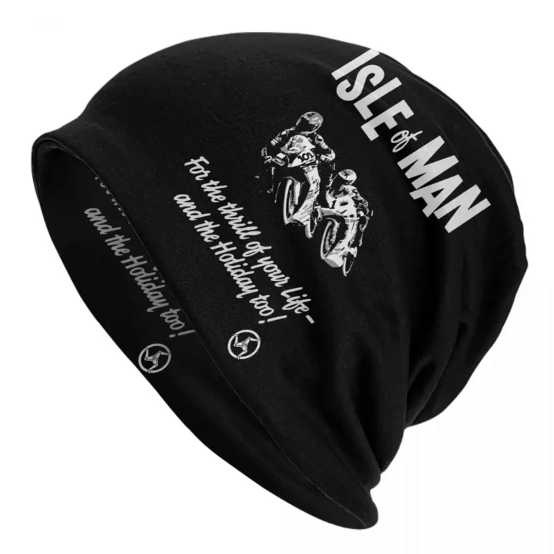 

Isle Of Man Beanie Cap Unisex Winter Warm Bonnet Homme Knitting Hats Hop Outdoor Motorcycle Tt Races Skullies Beanies Caps