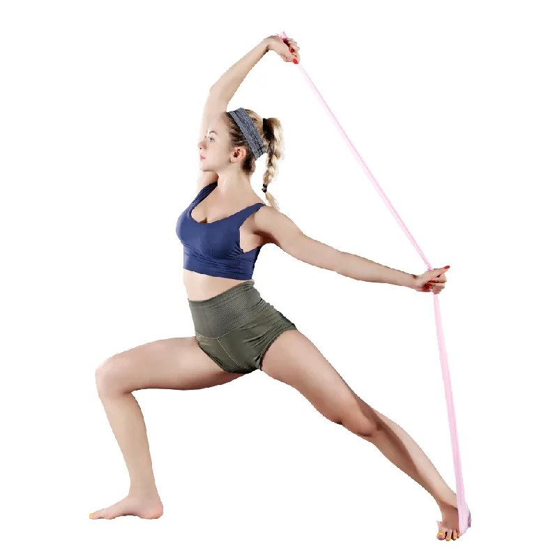 Resistance Band Yoga Pilates Long Training Stretch for Physical Therapy Lower Body home Strength Elastic Exercise