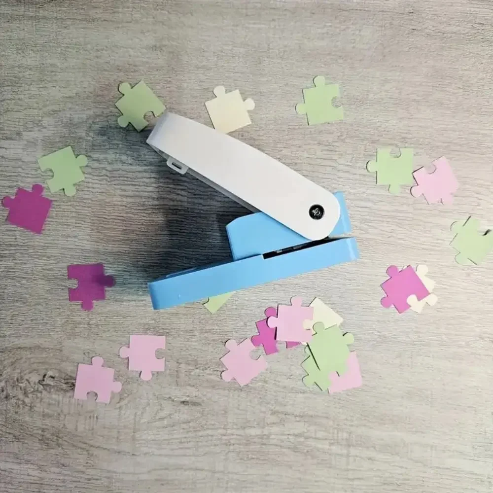 DIY Handmade Puzzle Punching Machine DIY Children Intelligence Flower Punching Machine Children's Jigsaw Puzzle Making Machine