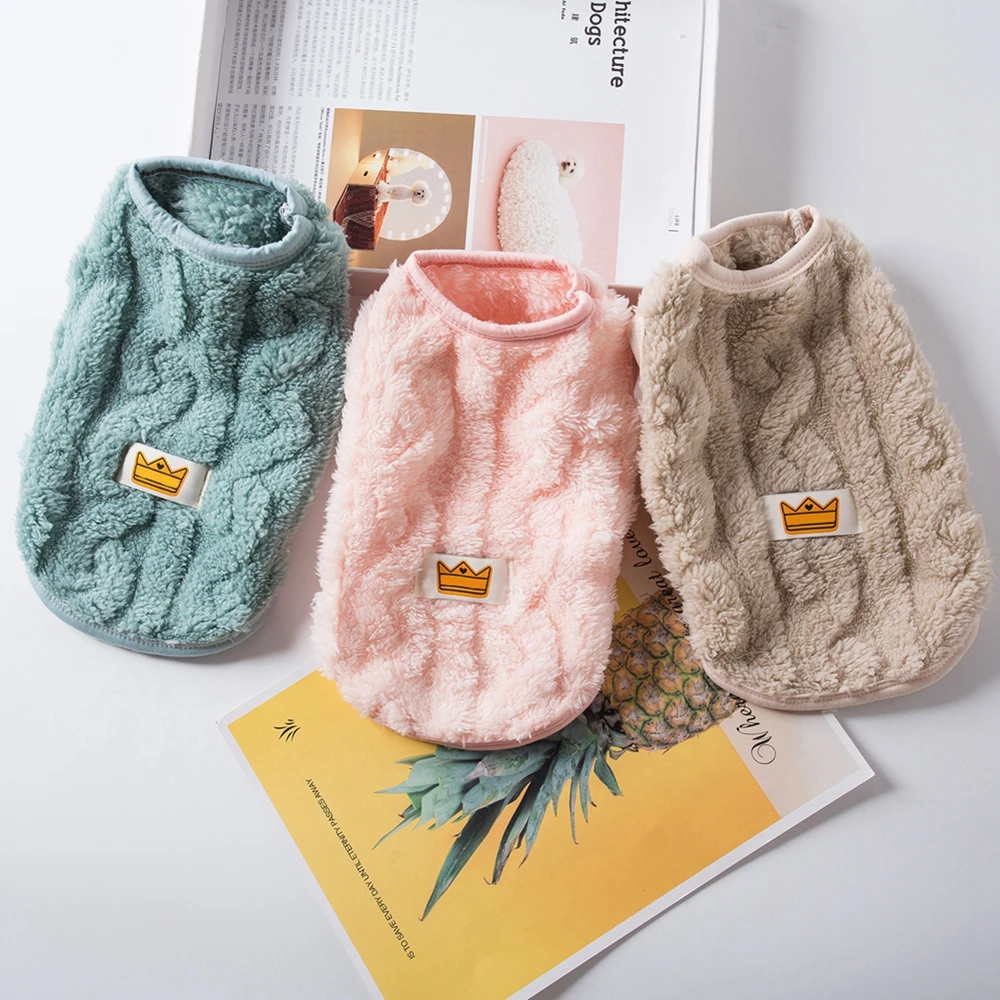 

Warm Fleece Dog Clothes Dog Vest Coat Pullover Soft Puppy Sweater Pajamas Chihuahua Apparel Pajamas for Dogs French Bulldog