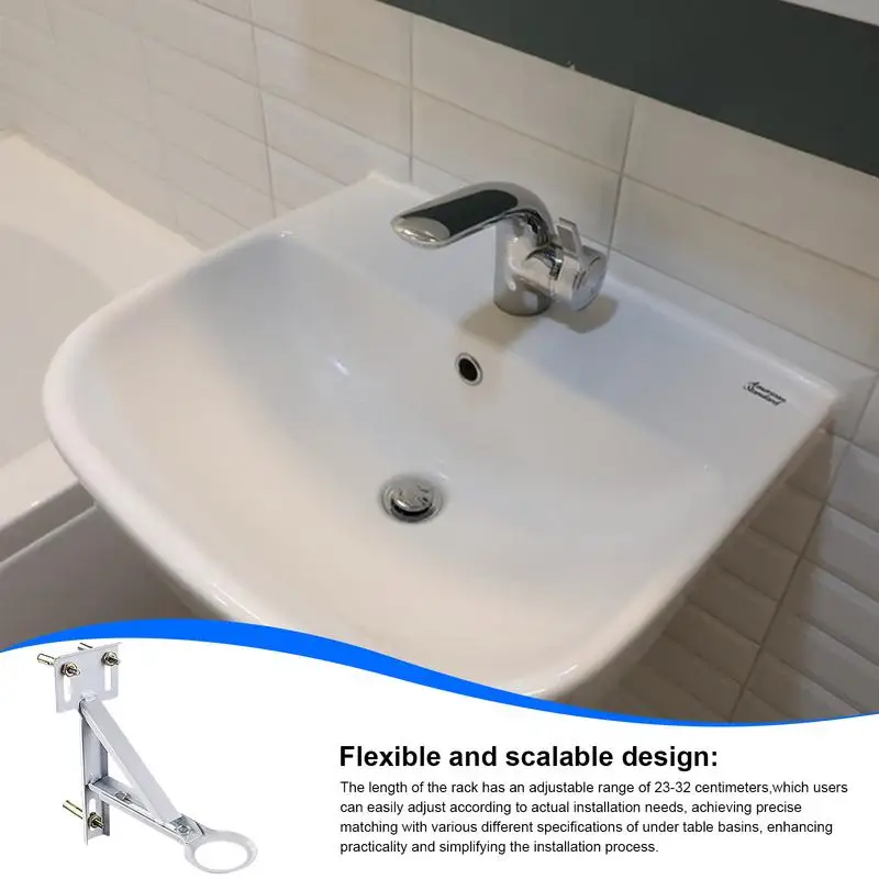 Undercounter Sink Brackets Kitchen Sink Brackets 9-12.5inch Adjustable Undercounter Basin Bracket Bathroom Sink Basin Support 3