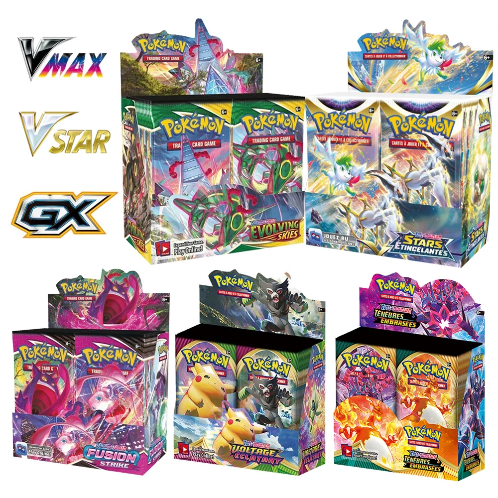 324 360pcs Pokemon Cards French Evolving Skies Tcg Sword Shield Booster Box Trading Card Game Collection Toys Christmas Gifts Game Collection Cards Aliexpress