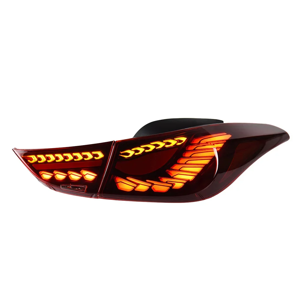 

AKD Car Lights for Elantra LED Tail Light 2011-2016 GTS Design Rear Lamp DRL Signal Brake Reverse Automotive Accessories