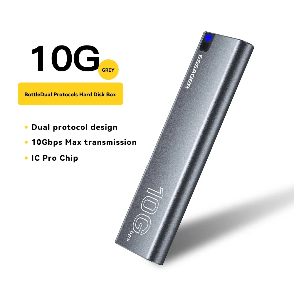  ϵ ̺ ڽ, USB 3.2 C Ÿ, ޴ ϵ ũ ڽ, ָ Ʈ ̺ Ŭ, M.2 SATA NVMe SSD ̽, 10Gbps ӵ