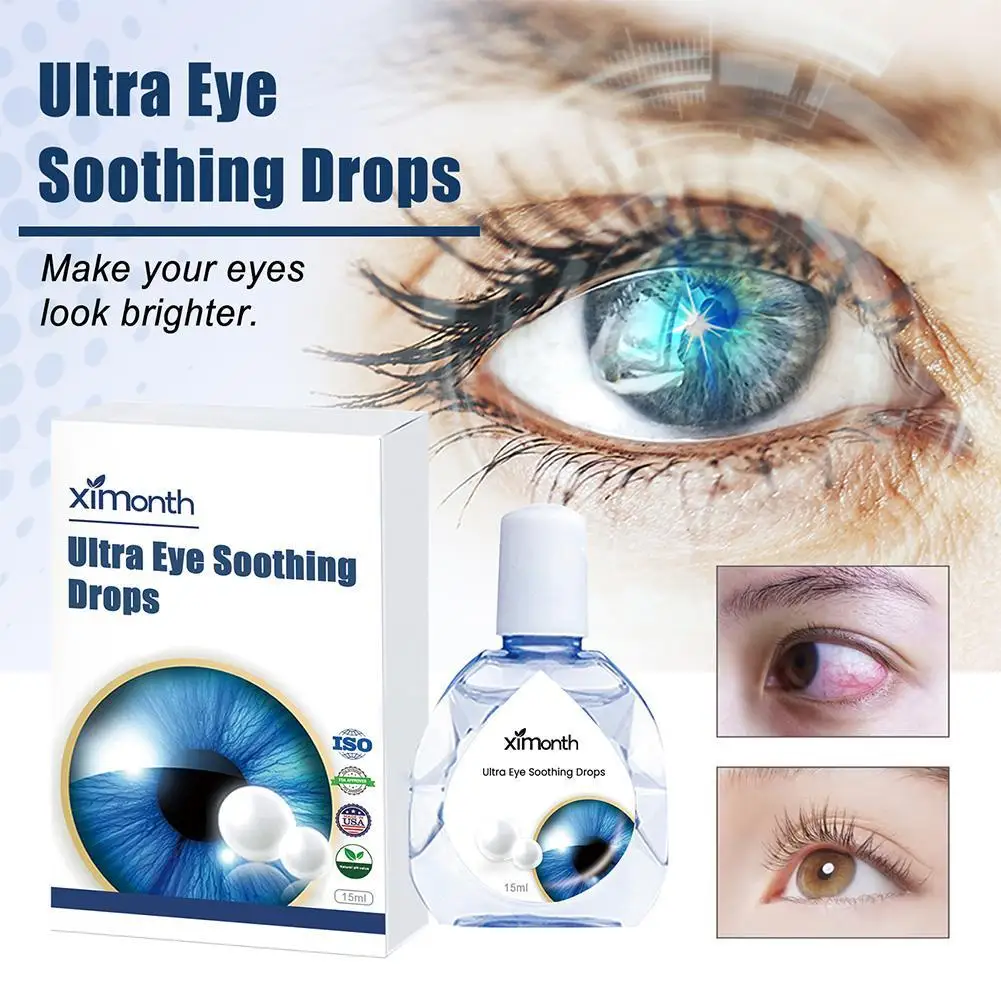 

Eyesight Improvement 15ml High Quality Eye Drops Relieve Itchy Discomfort Eyes Clean Vision Liquid Detox Blurred Dry Drop