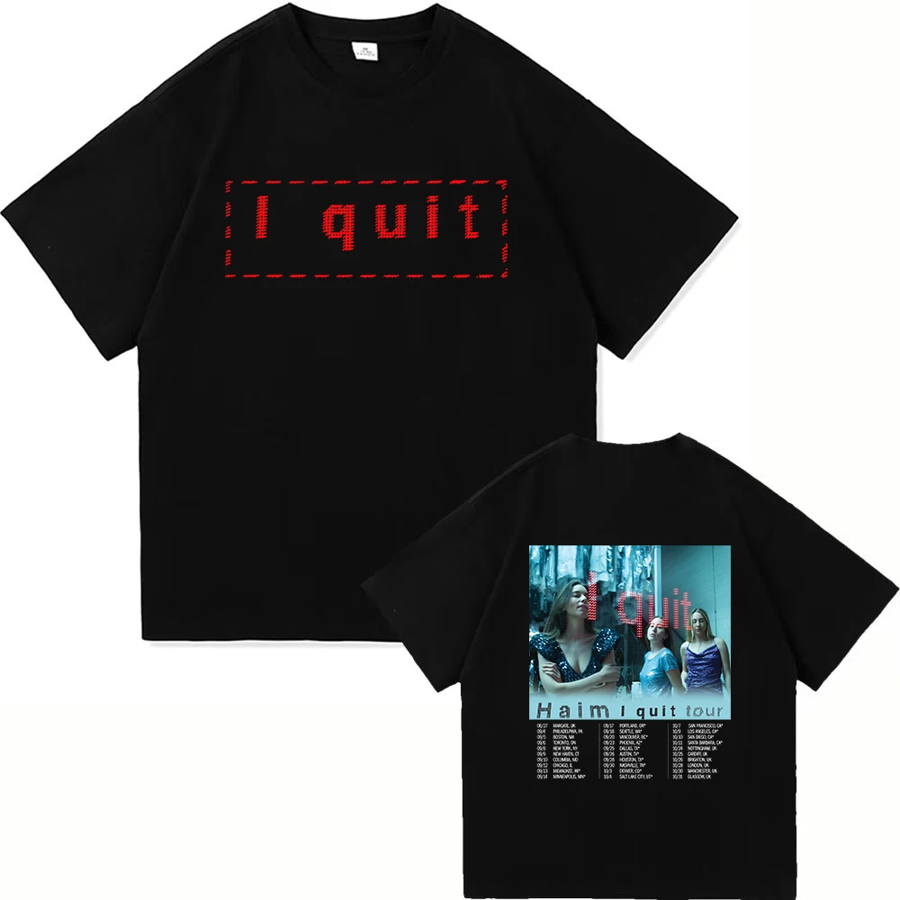 Haim Album I Quit T Shirt 2025 I Quit Tour Men/women
