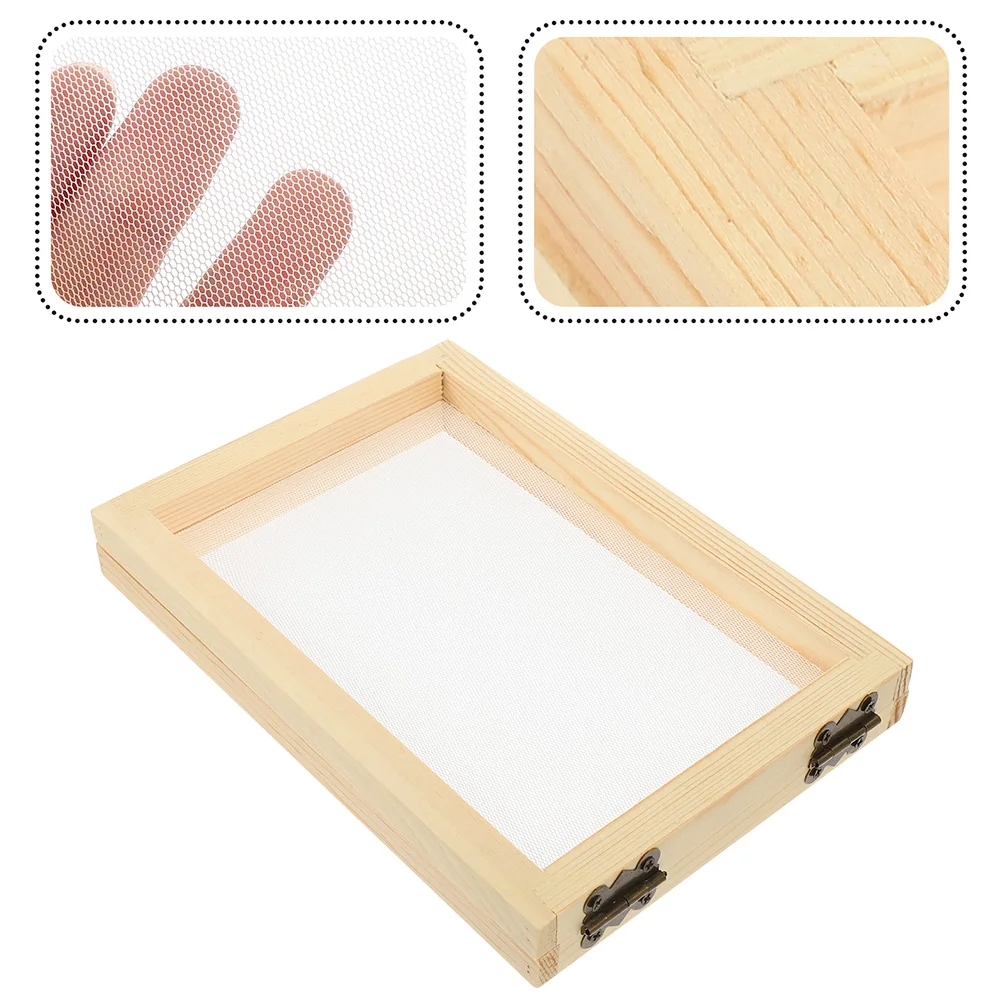 

2 Pcs Childrens Toys Paper Frame Handicraft Present Making Mould DIY Printing Handmade Student