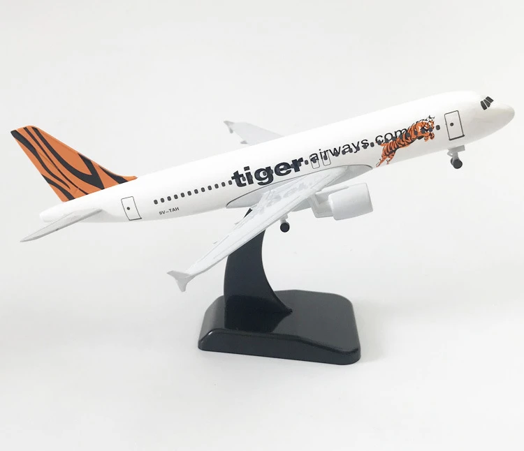 

1:350 Tiger Aviation A320 Aircraft Model, Metal Simulation Airliner, Alloy Static Decoration Airplane Model