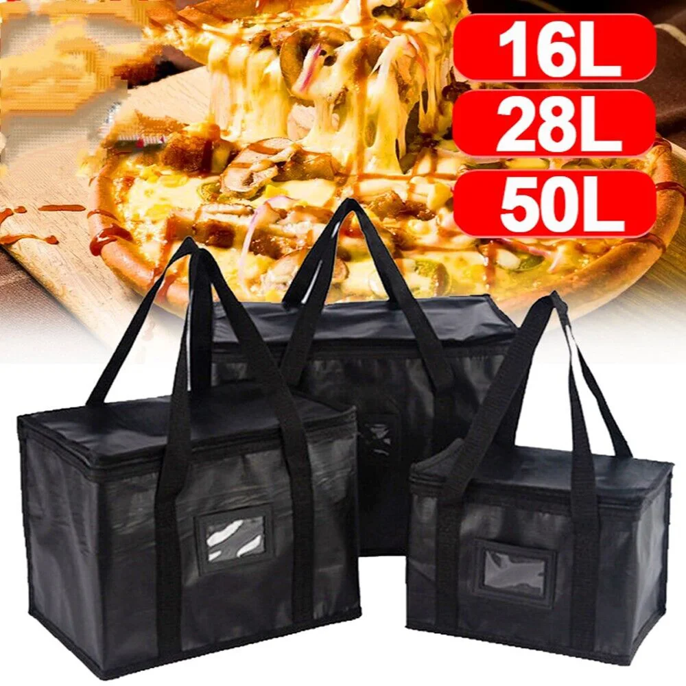 

Insulated Thermal Cooler Bag Portable Camping Foods Drink Bento Bags Zip BBQ Picnic Bag Foil Storage Bag Lunch Bag Box Carrier