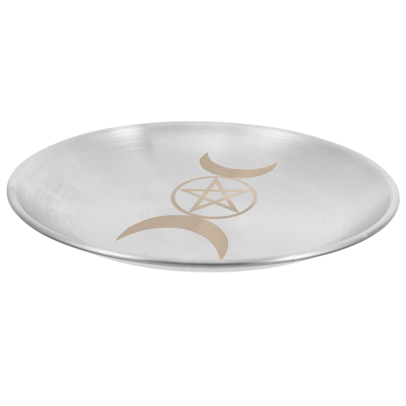 

Star Candle Holder Pentagram Plate Altar Ritual Burning Candle Holder Plate Bowl Smudging Plate Candlesticks Holder Witchcraft