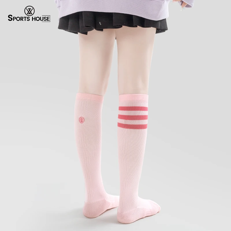 SPORT'S HOUSE Spring and summer pressure stockings for women Anti-slip absorbent breathable casual fashion slim leg sports socks