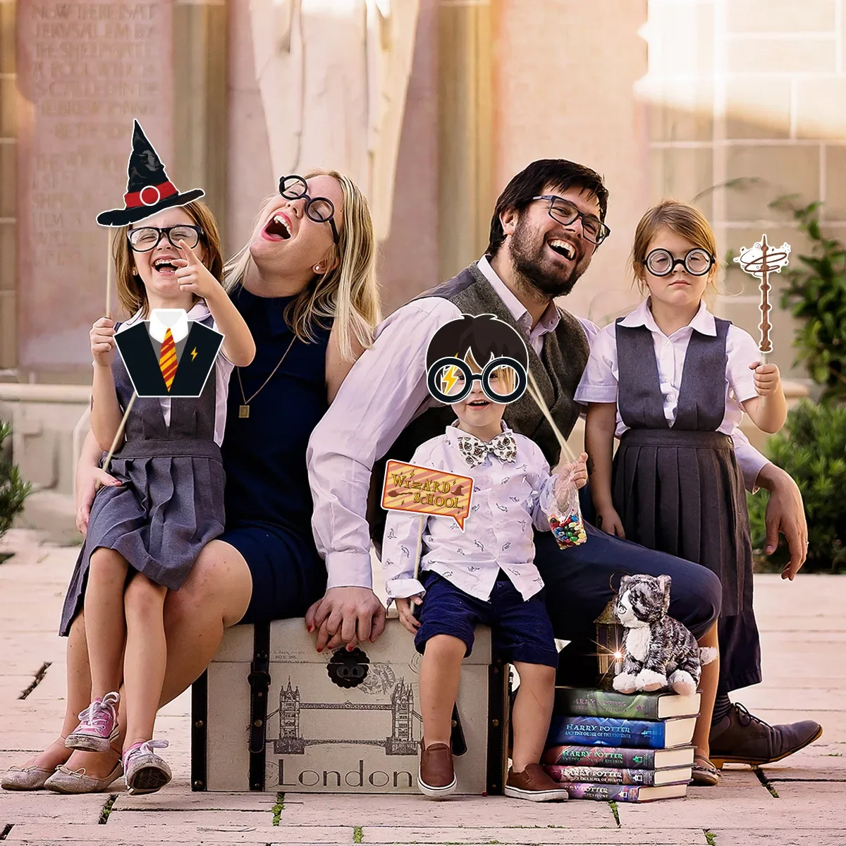 Party photo props Magical wizard decorations photo booth props 25 Pcs for theme party