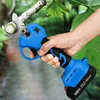 Gisam Wireless Electric Pruner Shear Brushless Electric Pruning Shears Battery Scissors 30MM Garden Fruit Tree Bonsai Power Tool 6