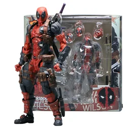 Dynamic Deadpool Grey Action Figure - Articulated Collectible Toy (B)