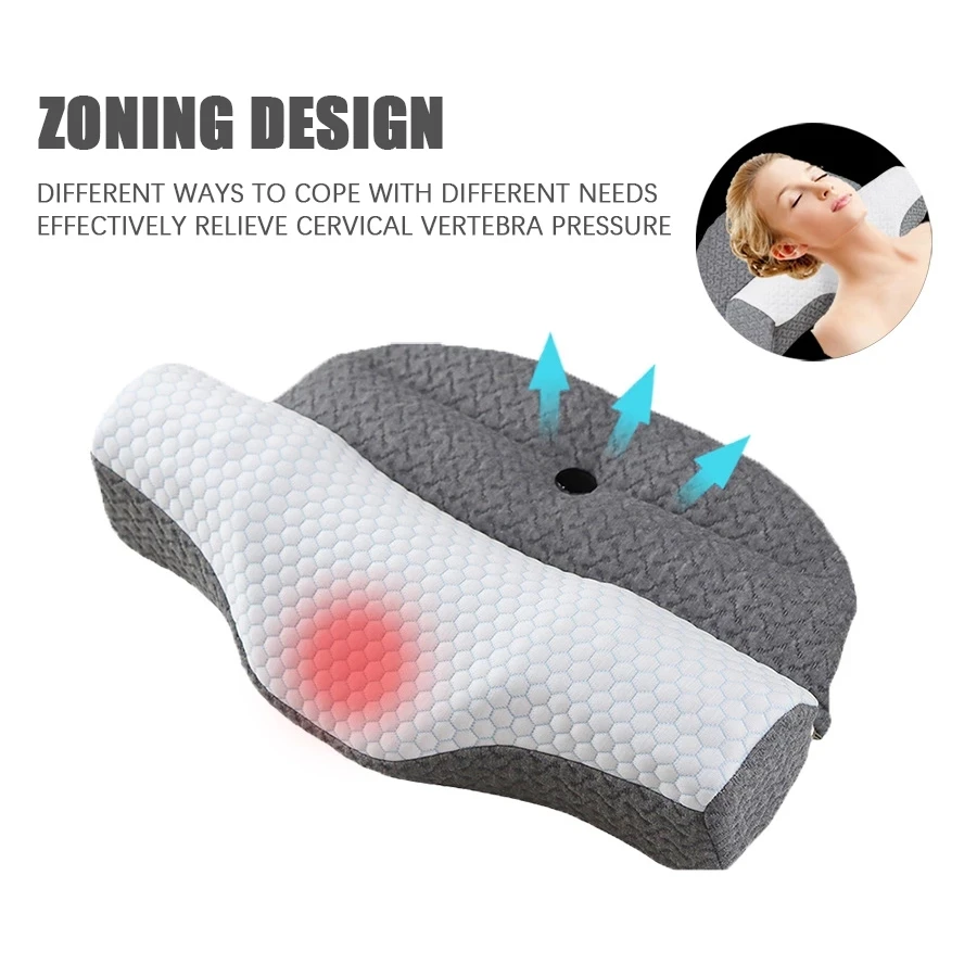 Memory Cotton Soft Tube Pillow Cervical Pillow Bamboo Fibe Orthopedic