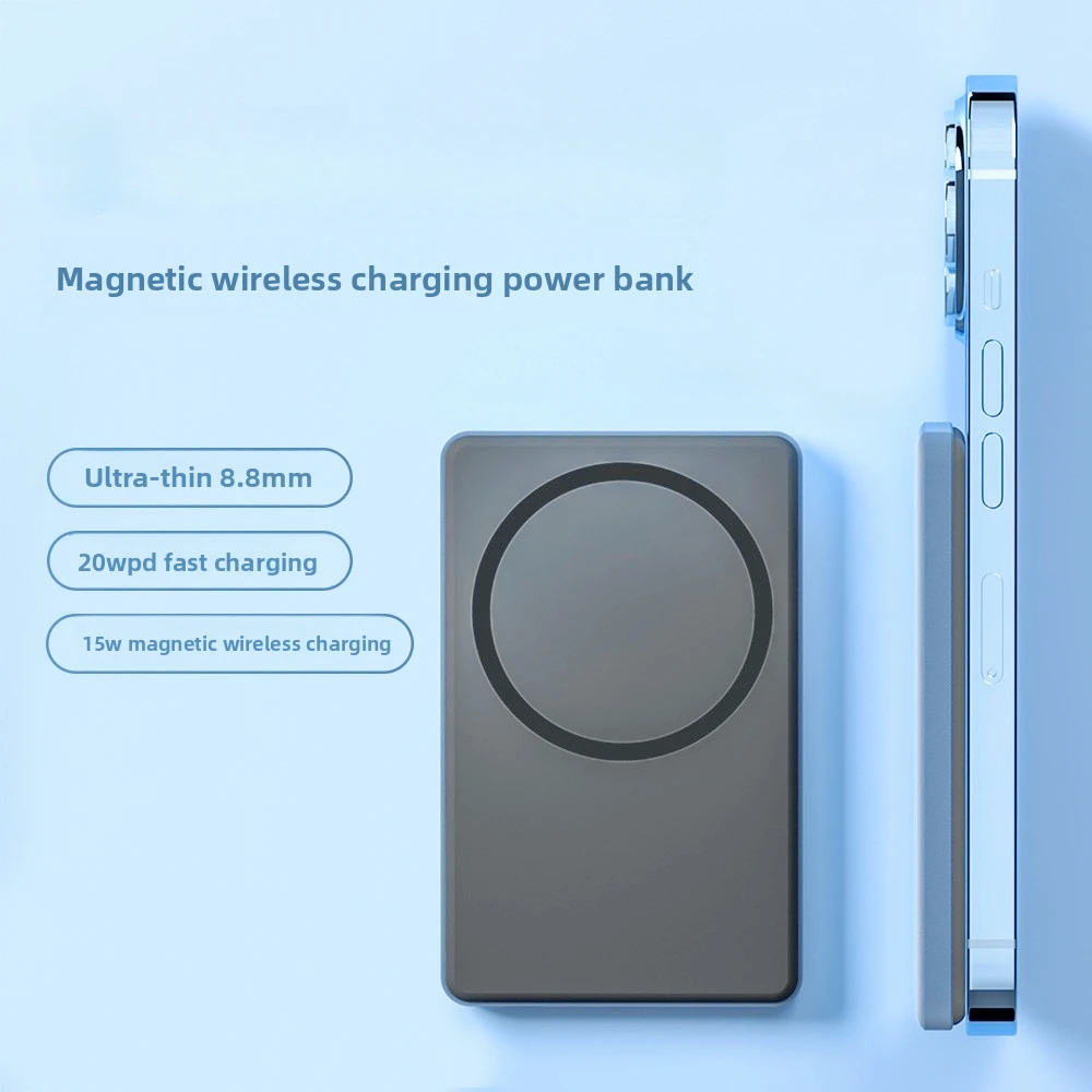 태피아이 10000mAh 마그네틱 무선 보조배터리 PD20W 초고속 충전 외장 배터리 (아이폰17 16 15 14용, 맥세이프 호환)