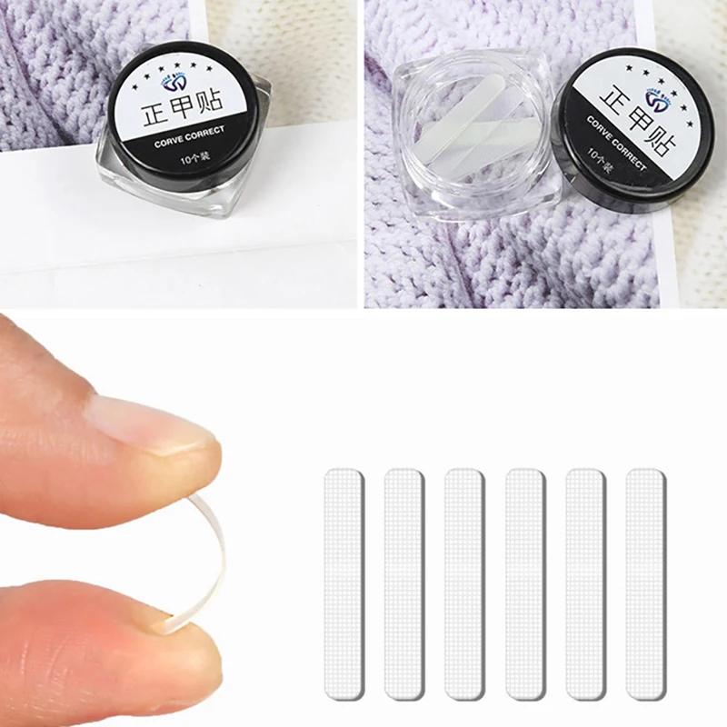 Ingrown Toenail Correction Tool 10pcs Treatment Elastic Patch Sticker Straightening Clip Brace Pedicure Tools