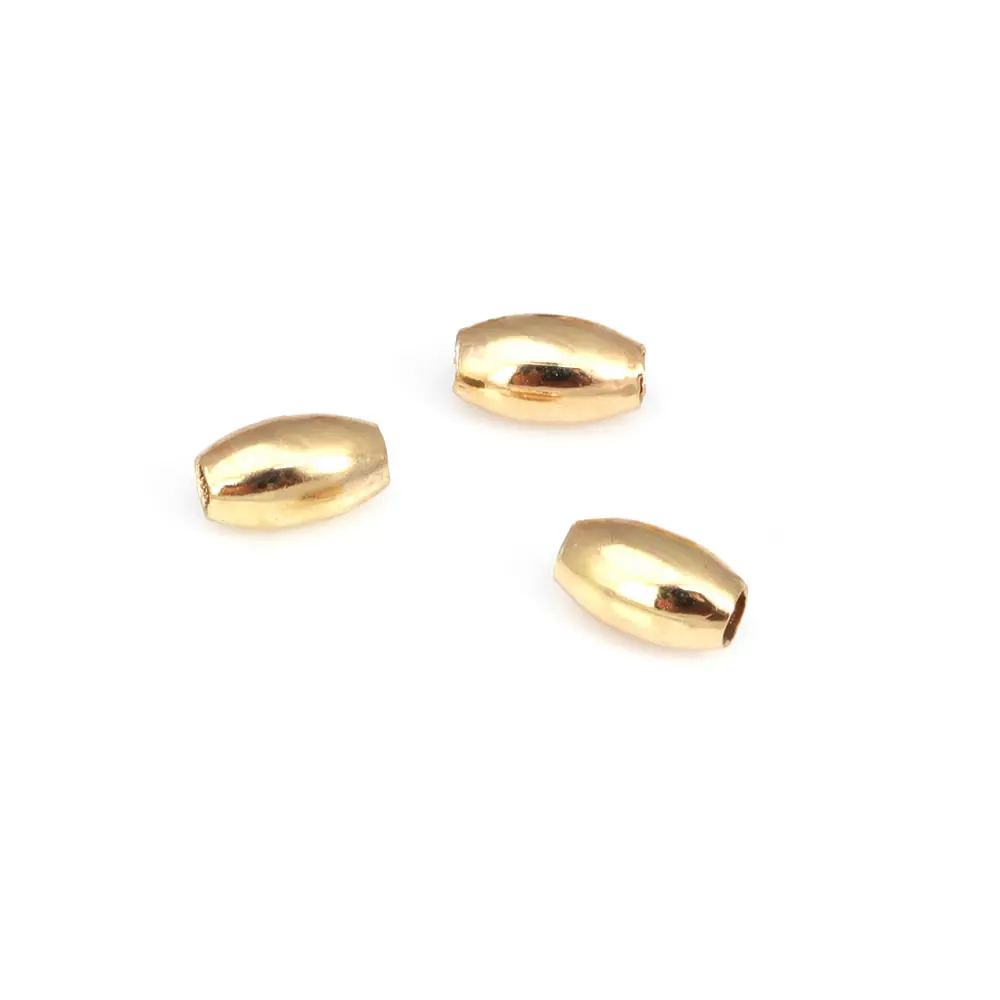 Cuentas de Brass Doradas de 18K Diseño Ovalado Cilíndrico Suministros para Hacer Joyería DIY - details 33