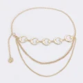 Gold chain belt