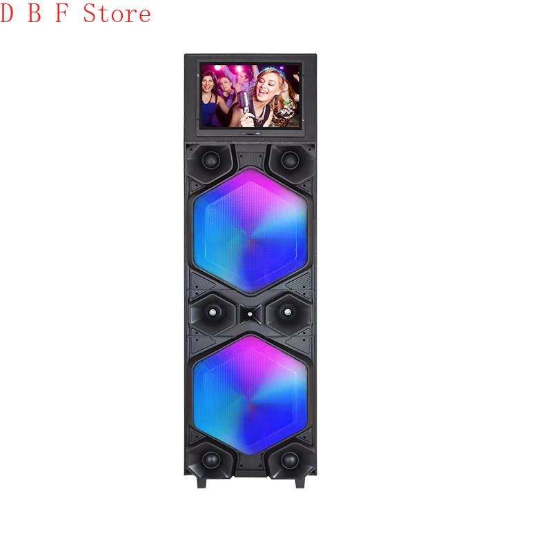 

Double Horn Stage Karaoke Trolley Blue Tooth Speaker