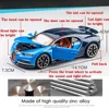 1:32 Bugatti Chiron Alloy Toy Cars Diecast Models Sound Light Toys Vehicles 3 Doors Opened Miniature Car for Kids Festival Gifts 2