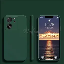 Premium Liquid Silicone Rubber Protective Phone Case - Sleek and Durable TPU Cover - Mi 12T Pro (Black Green)