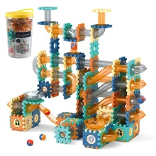 

Magnetic Sheet Building Block Designer Magnet Maze Race Run Ball marble Track Funnel Slide Brick Education DIY Toys For Children