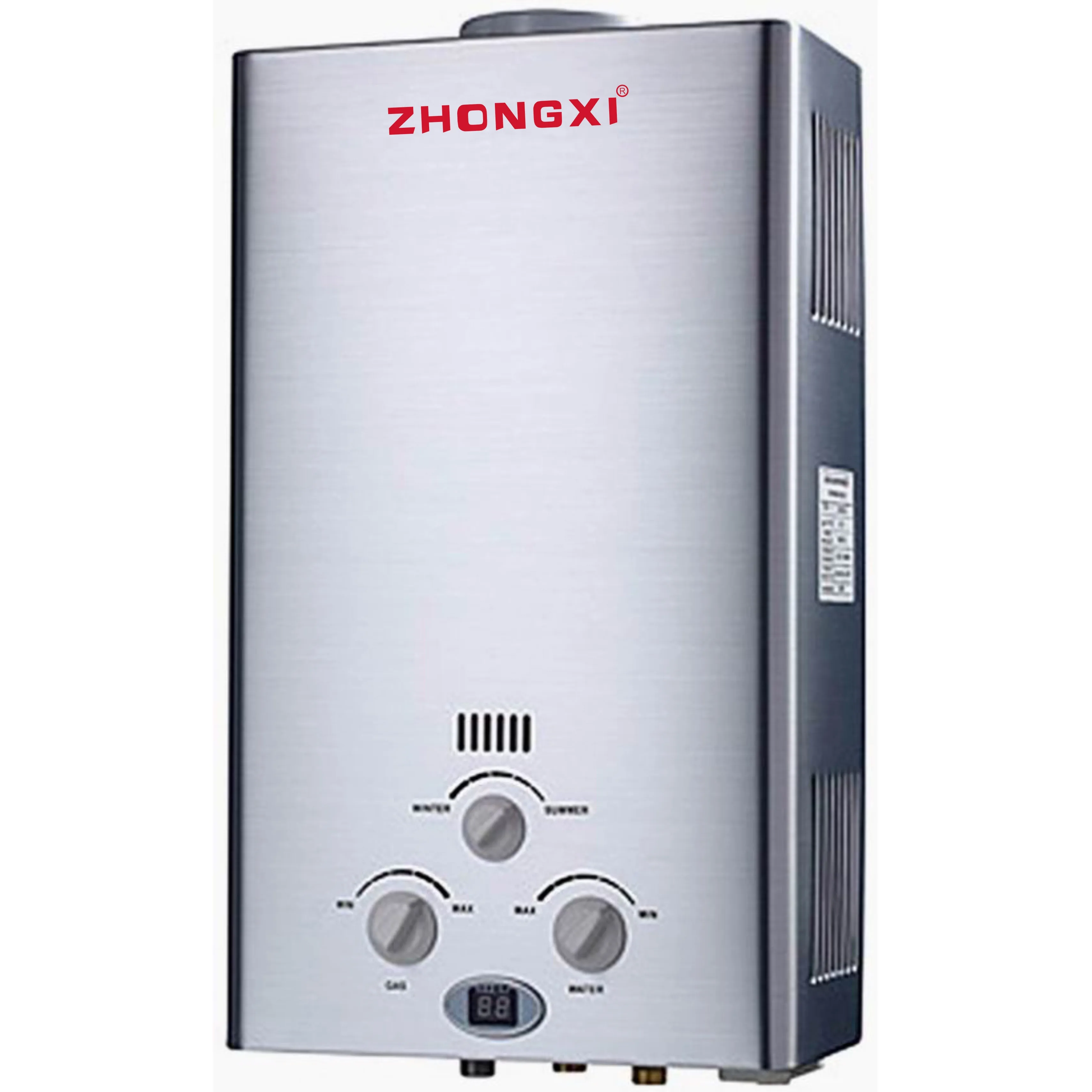 8 Liter Tankless Hot Water Shower Wall Mounted NG Gas Geyser Natural Gas  Bathroom Hot Gas Water Heater Zero Pressure Start - AliExpress