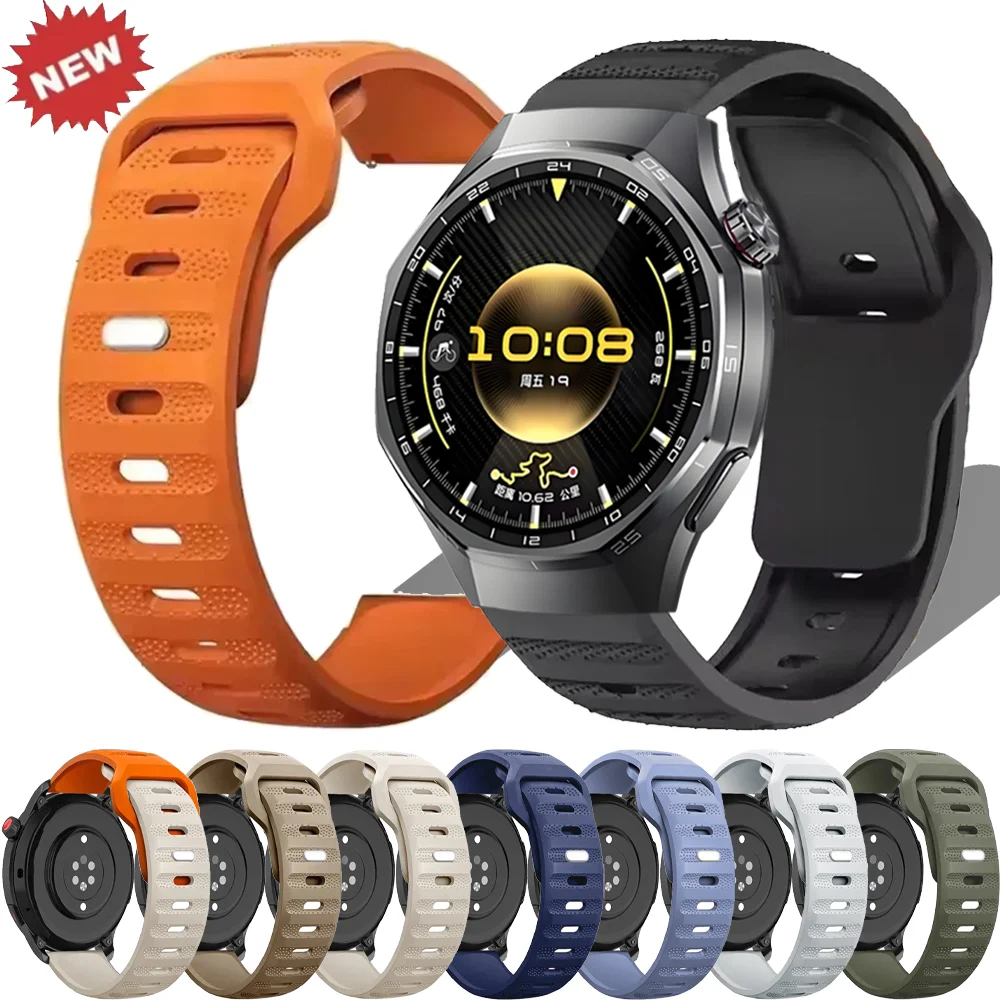 Silicone Sports Breathable Replacement Wristband, 22mm 20mm