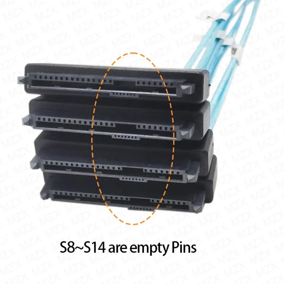 2 Cables Sas Hd De 12 G Sff8643 A 4 Sas De 29 Pines Sff8482 | Envío gratis 2 Cables Sas Hd De 12 G Sff8643 A 4 Sas De 29 Pines Sff8482 | Envío gratis