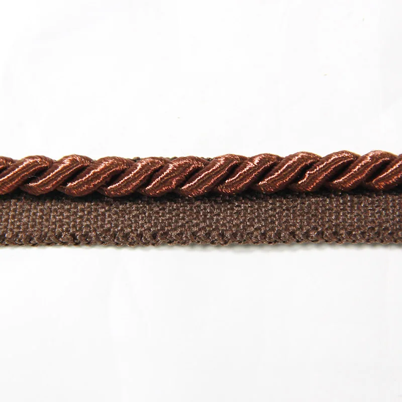 10m Gold Thick Rope Piping Lip Cord Trim Pillow Cushion Trim Upholstery Edging Sewing Supplies Rectangle Pillow Cover