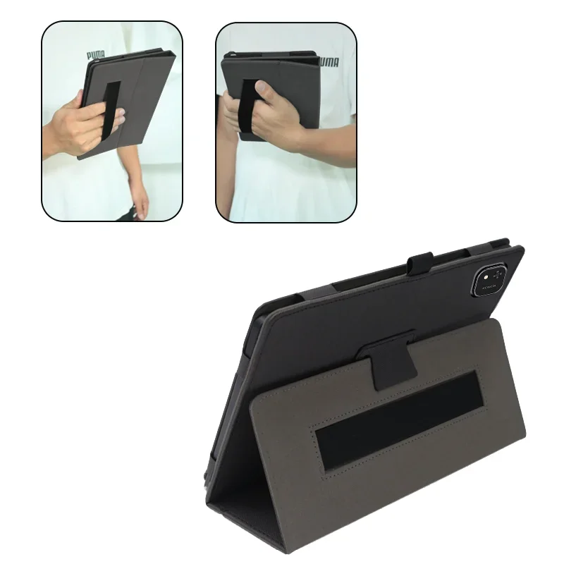 Premium PU Leather Magnetic Hand Strap and Case Cover